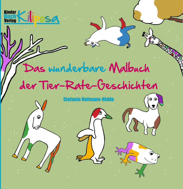 Das wunderbare Malbuch der Tier-Rate-Geschichten
