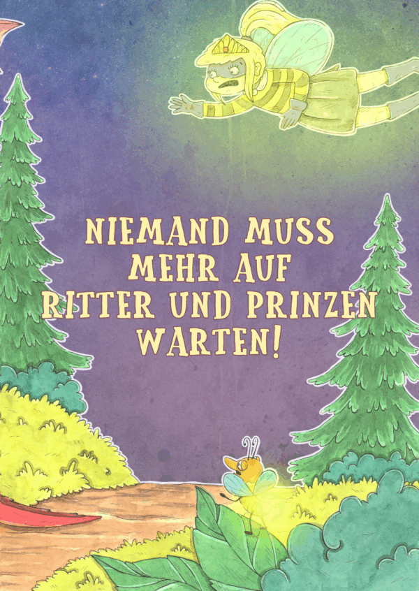 Postkarten-Set: Bienröschen – Bild 4